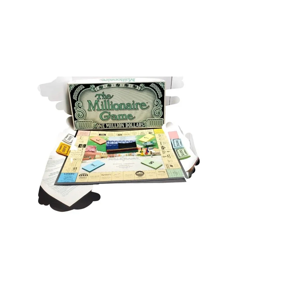 Vtg 1987 Millionaire Game Ruston LA Ltd Ed Board Game Jr High Fundraiser 87 READ